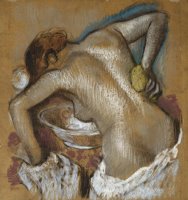 Woman Washing Her Back with a Sponge by Edgar Degas