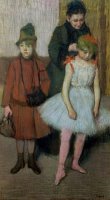 Woman with Two Little Girls by Edgar Degas