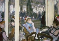 Women on a Cafe Terrace by Edgar Degas