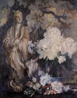 Still Life with Oriental Statue by Edmund Charles Tarbell