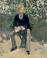 George Moore in The Artist's Garden by Edouard Manet