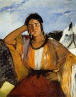 Gypsy with a Cigarette by Edouard Manet