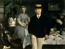 Luncheon in The Studio by Edouard Manet
