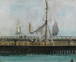 The Jetty of Boulogne Sur Mer by Edouard Manet