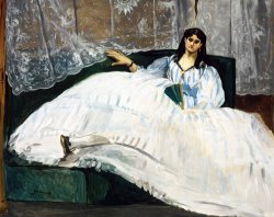 Woman with a Fan by Edouard Manet