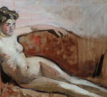 Reclining Nude by Edouard Vuillard