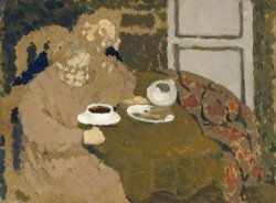 Two Women Drinking Coffee by Edouard Vuillard