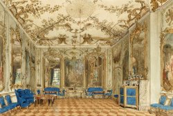 Concert Room of Sanssouci Palace, Potsdam, Germany by Eduard Gaertner