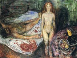 Death of Marat I 1907 by Edvard Munch