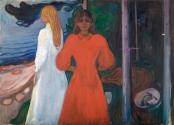 Red And White by Edvard Munch
