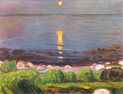 Summer Night at The Beach by Edvard Munch