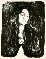 The Brooch. Eva Mudocci by Edvard Munch