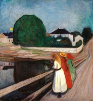 The Girls on The Bridge 1901 by Edvard Munch