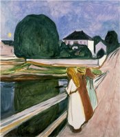 The Girls on The Pier 1901 by Edvard Munch