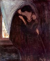The Kiss 1897 by Edvard Munch
