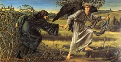 Romaunt of The Rose Love Leading The Pilgrim by Edward Burne Jones