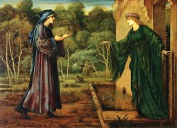 Romaunt of The Rose The Pilgrim at The Gate of Idleness by Edward Burne Jones