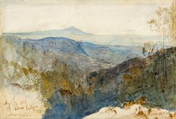 A Distant View of Mt Athos by Edward Lear