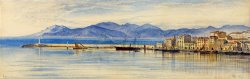 A View of The Harbour at Cannes by Edward Lear
