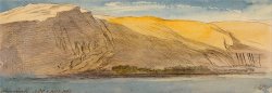 Abu Simbel, 4 30 Pm, 8 February 1867 (379) by Edward Lear