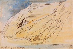 Abu Simbel, 9 00 Am, 8 February 1867 (372a) by Edward Lear
