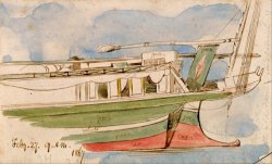 Boat on The Nile 5 by Edward Lear