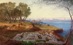 Corfu From Ascension by Edward Lear
