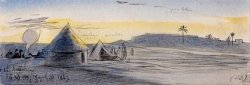 El Areesh, 6 30 Pm, 31 March 1867 (33) by Edward Lear
