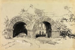 Furness Abbey East, 29 August 1836 by Edward Lear