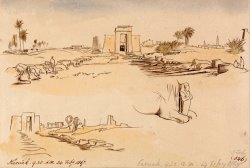 Karnak, 9 30 Am, 24 February 1867 (546) by Edward Lear