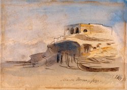 Massa Forno, Gozo by Edward Lear