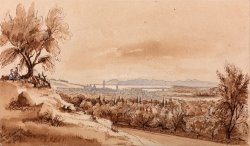 Nice From The Genoa Road by Edward Lear