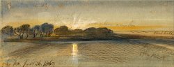 Sunset on The Nile by Edward Lear