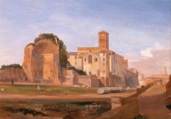Temple of Venus And Rome, Rome by Edward Lear
