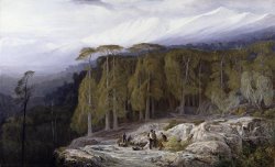 The Forest of Valdoniello - Corsica by Edward Lear