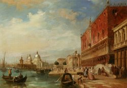 Santa Maria Della Salute From The Dodges Palace Venice by Edward Pritchett