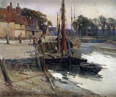 A Cornish Fishing Village by Edward Reginald Frampton