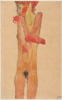 Girl Nude with Folded Arms, 1910 by Egon Schiele