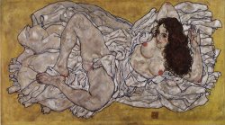 Reclining Woman by Egon Schiele