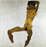 Seated Male Nude (self Portrait) by Egon Schiele
