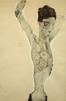 Standing Male Nude by Egon Schiele