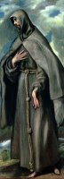 St Francis Of Assisi by El Greco Domenico Theotocopuli