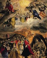 The Adoration Of The Name Of Jesus by El Greco Domenico Theotocopuli