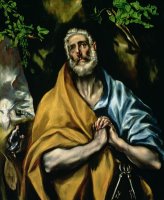 The Tears Of St Peter by El Greco Domenico Theotocopuli