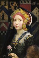Head of a Tudor Girl by Eleanor Fortescue Brickdale