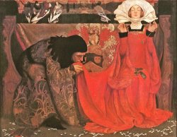 The Pale Complexion of True Love And The Red Glow of Scorn And Proud Disdain From As You Like It by Eleanor Fortescue Brickdale