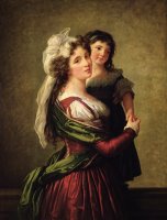 Madame Rousseau and her Daughter by Elisabeth Louise Vigee Lebrun