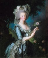 Marie Antoinette with The Rose by Elisabeth Louise Vigee Lebrun