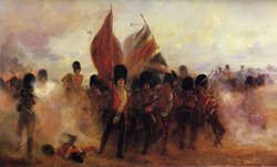 The Colours Advance of The Scots Guard at The Alma by Elizabeth Thompson