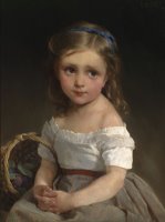 Girl with Basket of Plums by Emile Munier